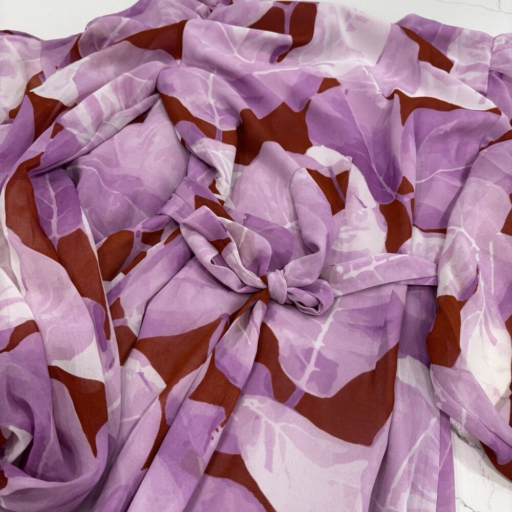 Hutch Dress Size XS Geo Wrap Maxi Dress NWT Pink Flowy Summer Anthropologie - Picture 10 of 10